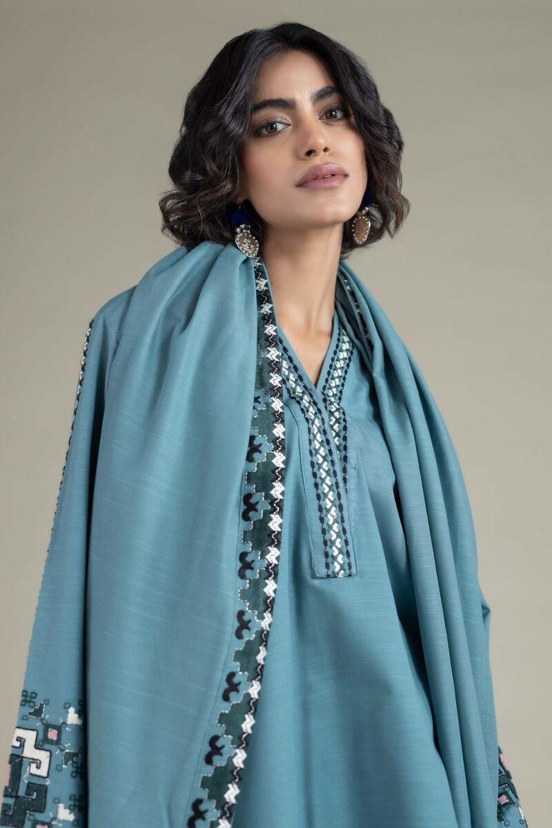 Embroidered | Textured Cotton | Dupatta | USD 20.00