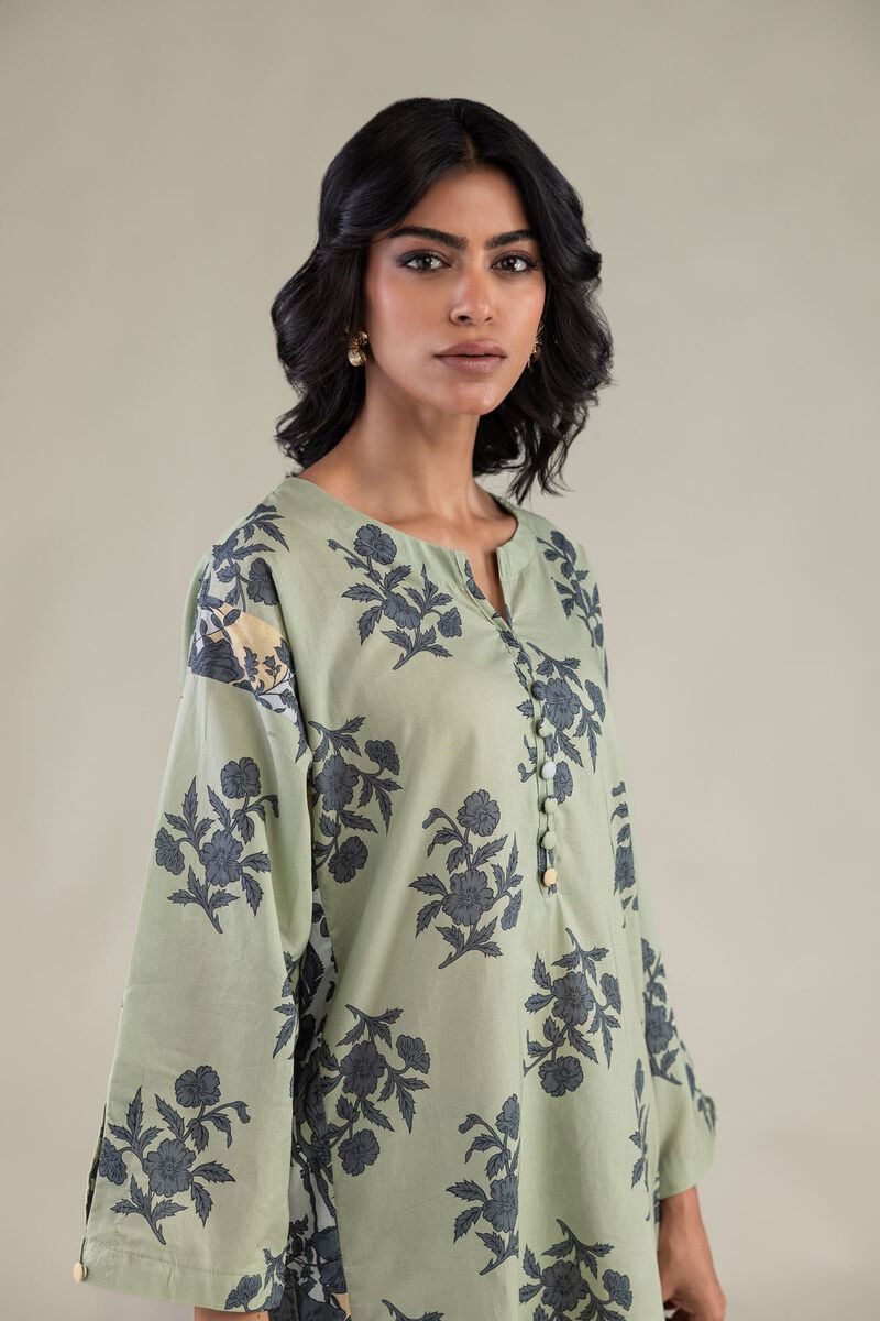 Embroidered | Cambric | Floral Short Kurta | USD 35.00