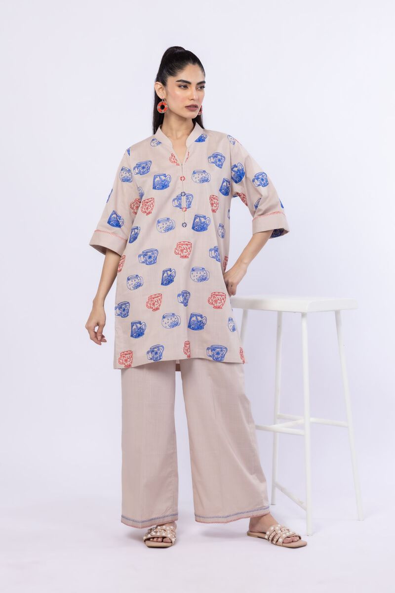 Embroidered | Crosshatch Poplin | Pants | USD 7.50
