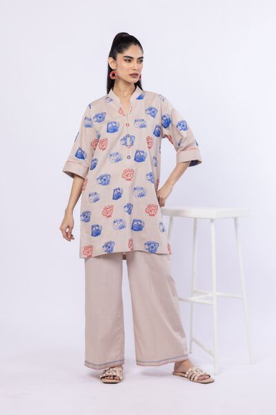 Embroidered | Crosshatch Poplin | Pants | USD 15.00