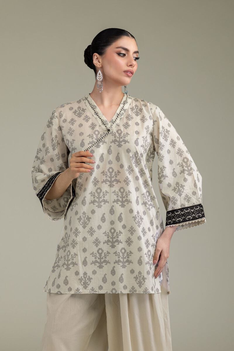 Embroidered | Lawn | Lawn V-Neck Kurta | USD 40.00