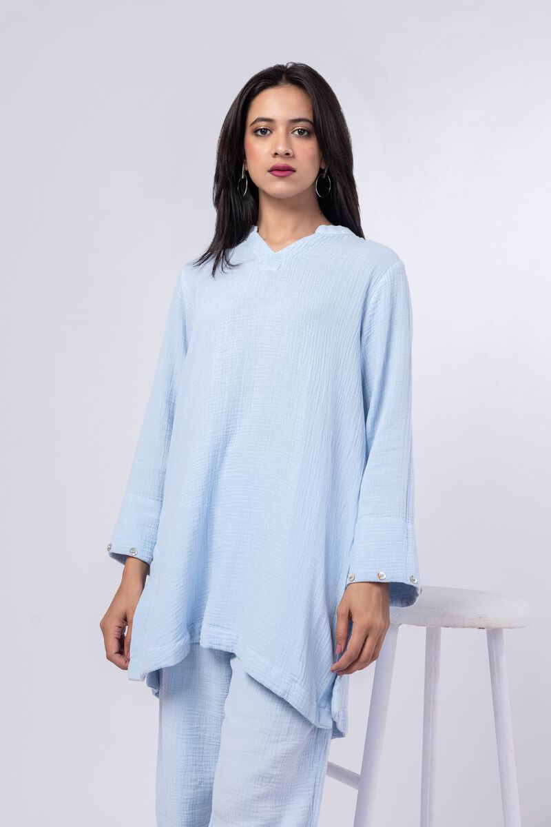 Dyed | Cheese Cloth | Kurta | null