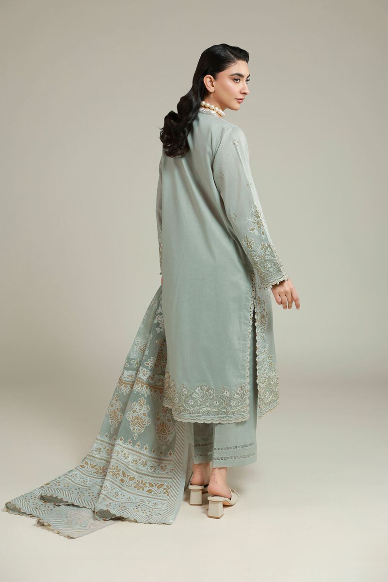 Embroidered | Cambric | Cambric Tailored Set | USD 85.00