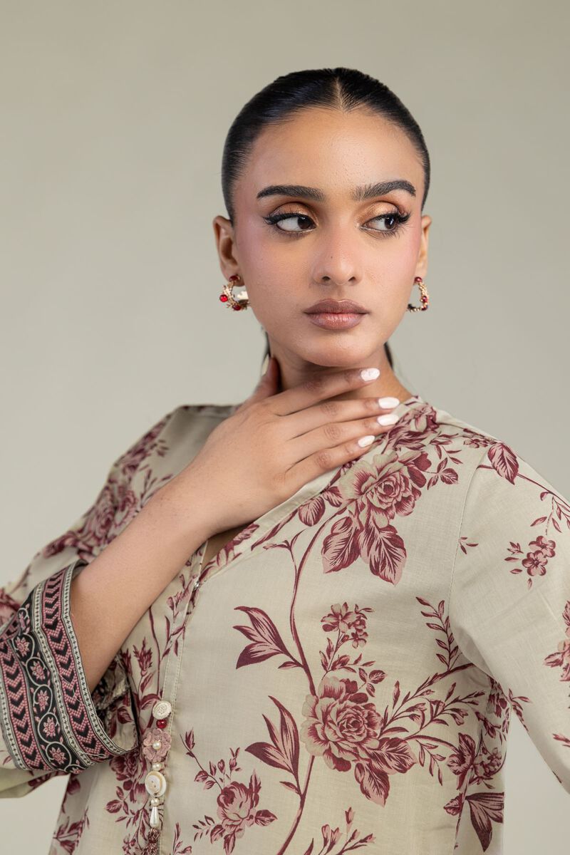 Printed | Cambric | Cambric Longline Kurta | USD 35.00