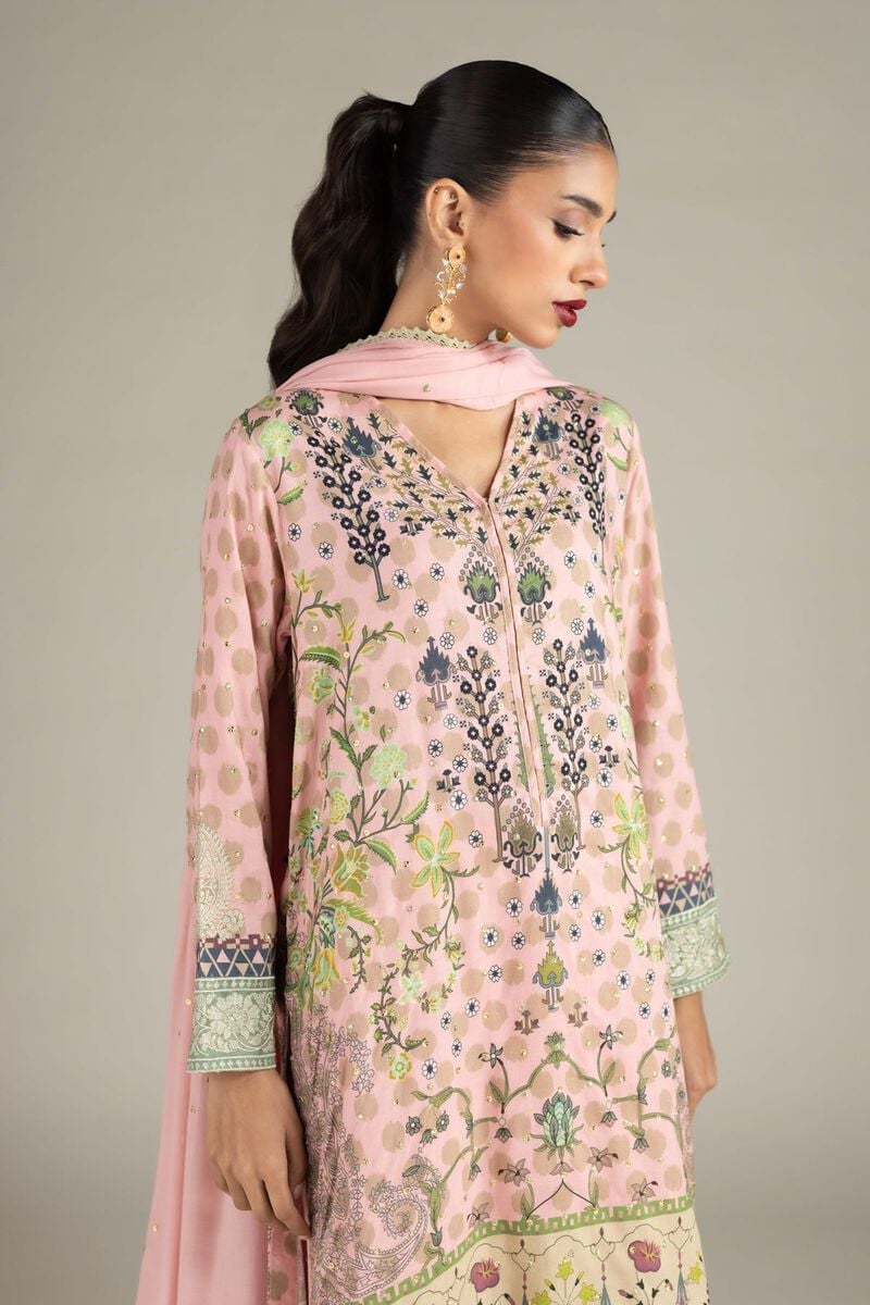 Embroidered | Raw Silk | 3 Piece Co-ord Set | USD 50.00
