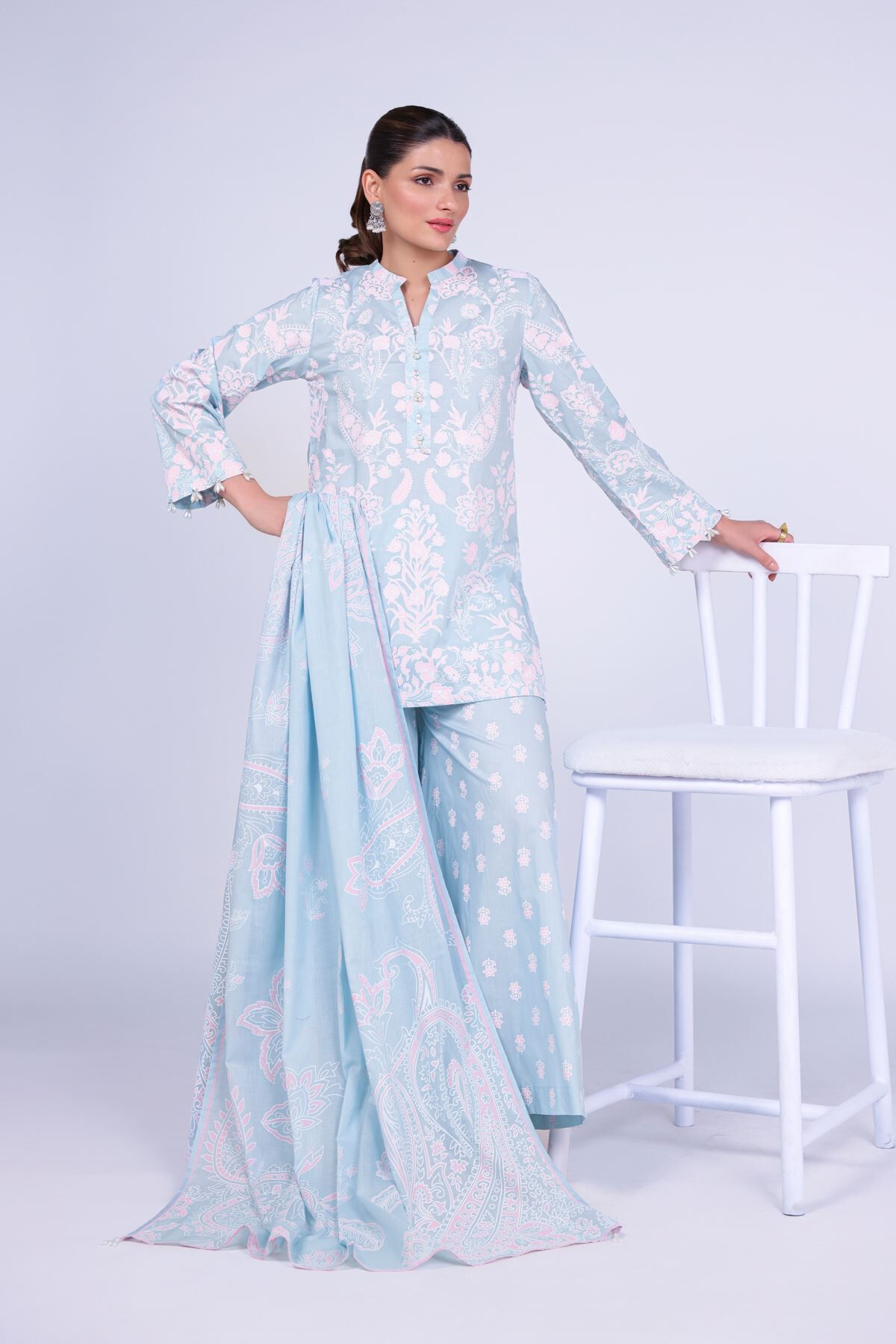 Printed Pakistani Kurta Shalwar For Women | Khaadi USA