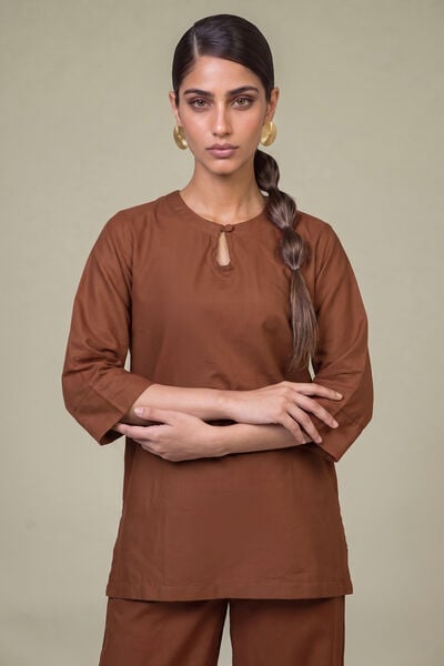 Dyed | Cotton Dobby | Tailored 2-Piece Set | USD 45.00