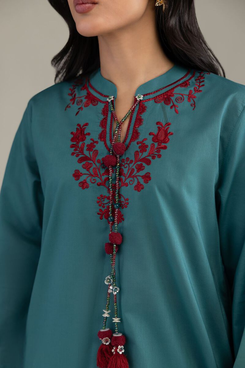 Embroidered | Cambric | Floral Cambric Kurta | USD 35.00