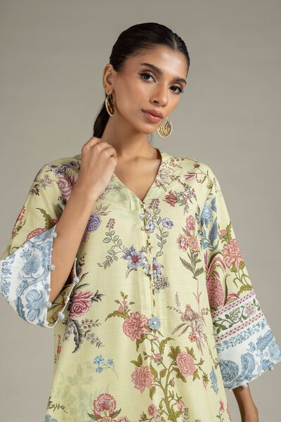 Printed | Raw Silk | Kurta | USD 30.00