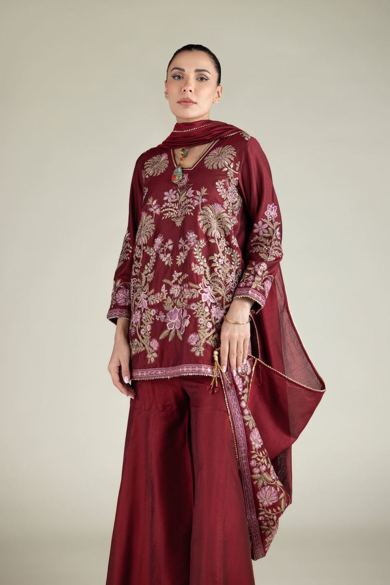 Embroidered | Cotton Net | Dupatta | USD 35.00