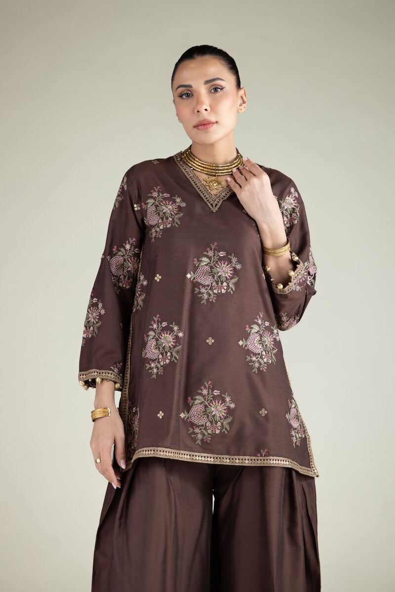 Embroidered | Raw Silk | Kurta | USD 60.00