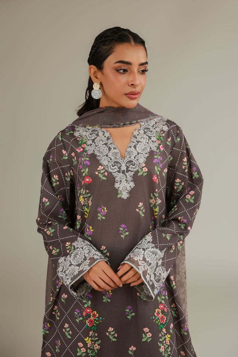 Embroidered | Cambric | Floral Cambric Tailored | USD 75.00