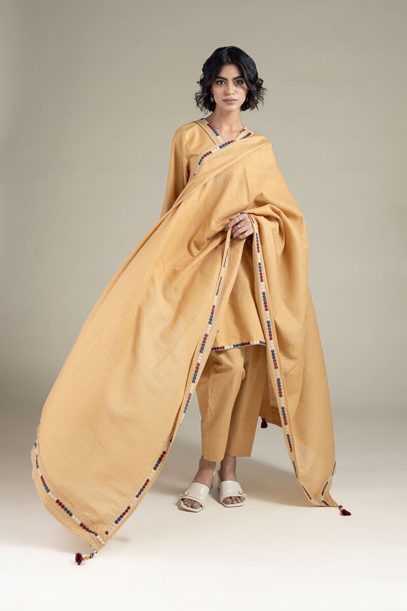 Embroidered | Textured Cotton | Dupatta | USD 20.00