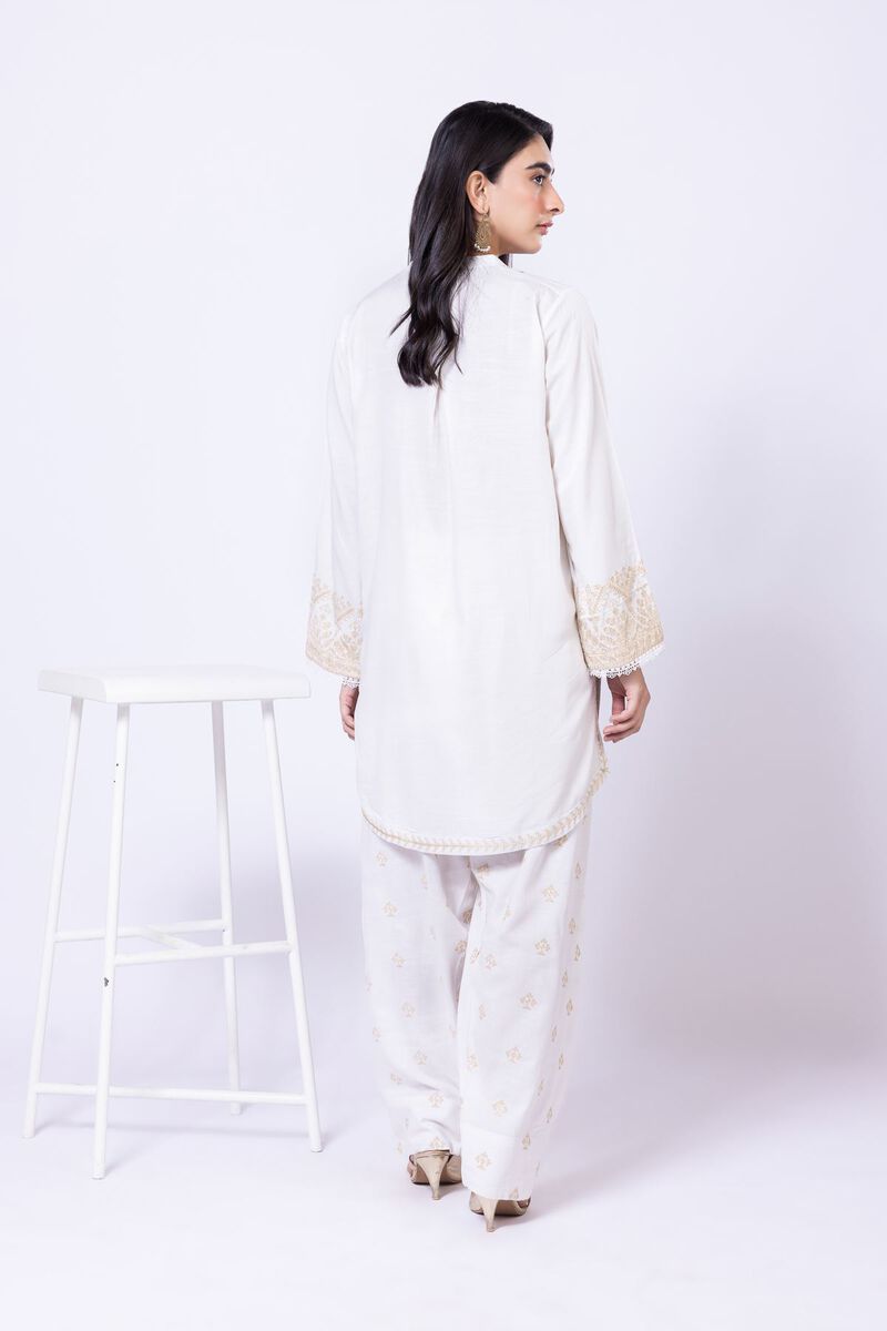 Embroidered | Dull Raw Silk | Kurta | USD 17.50
