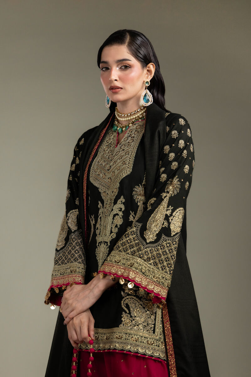 Embroidered | Raw Silk | 3-Piece Co-ord Set | USD 210.00