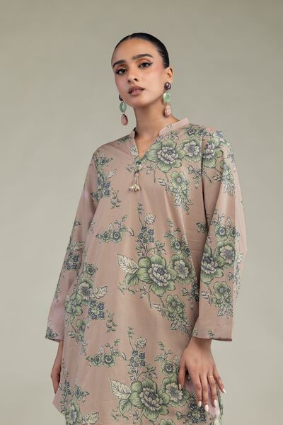 Printed | Cambric | Short Floral Kurta | USD 35.00
