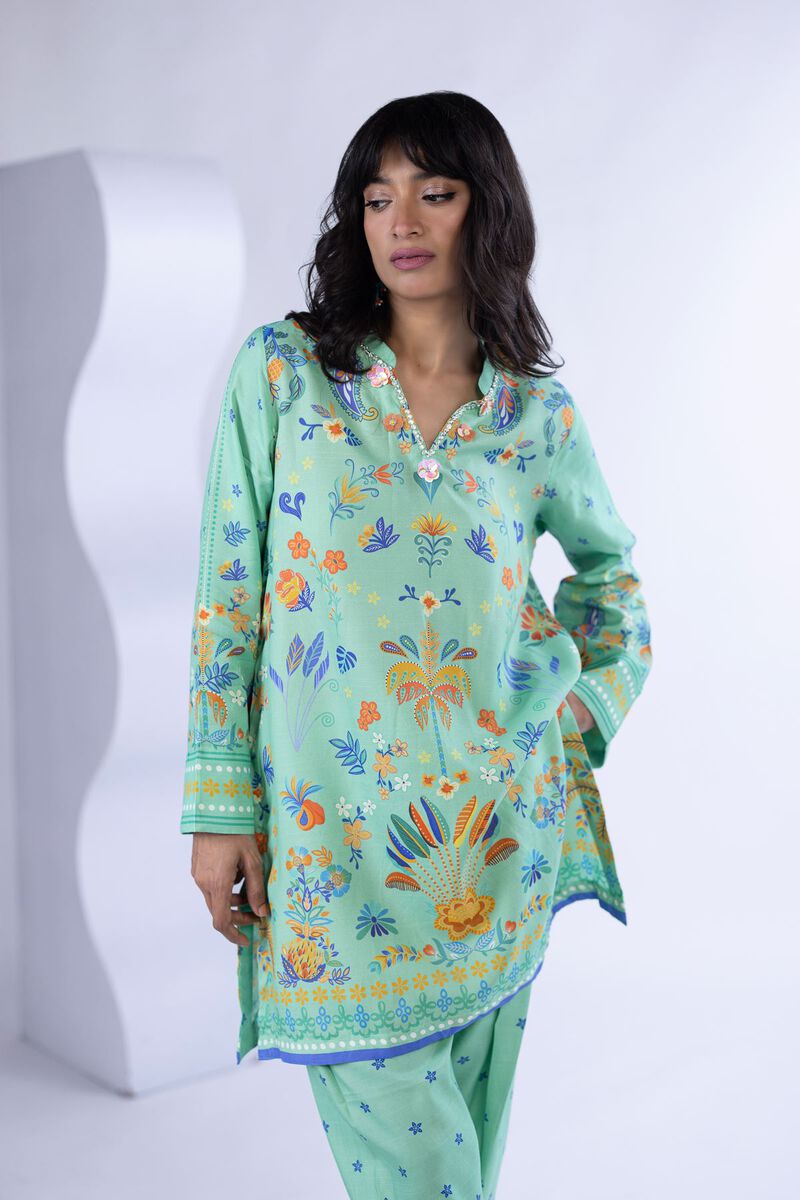 Printed | Thai Silk | Kurta | USD 22.50
