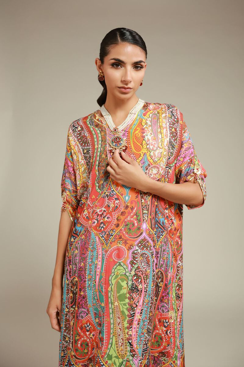 Embroidered | Raw Silk | 2 Piece Co-ord Set | Top and Bottom | USD 85.00