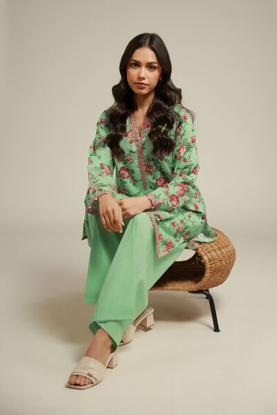 Printed | Cambric | Lawn Co-ord Set | USD 55.00