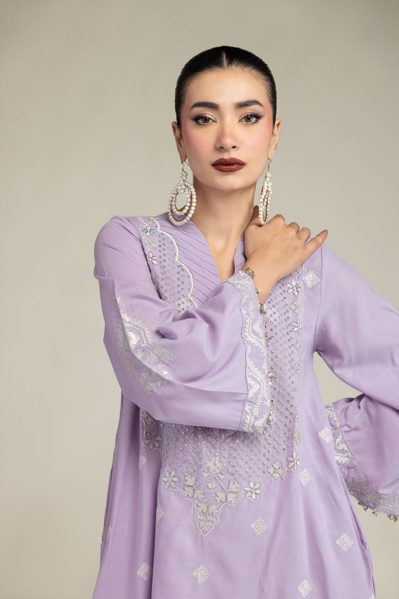 Embroidered | Raw Silk | Long Embroidered Kurta | USD 60.00