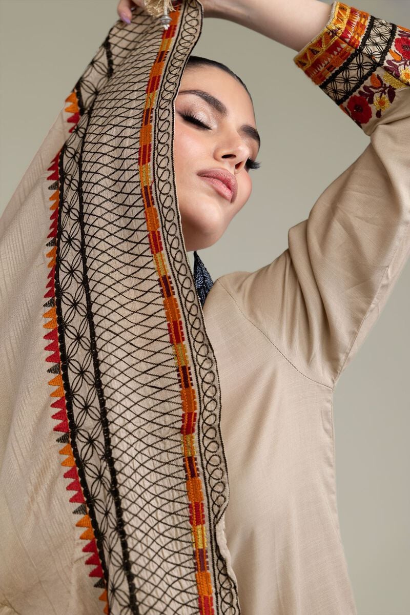 Embroidered | Polyester Silk | Silk Dupatta | USD 35.00