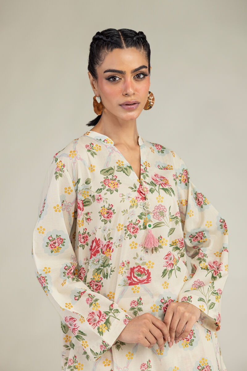Printed | Cambric | Floral Cambric Kurta | USD 35.00