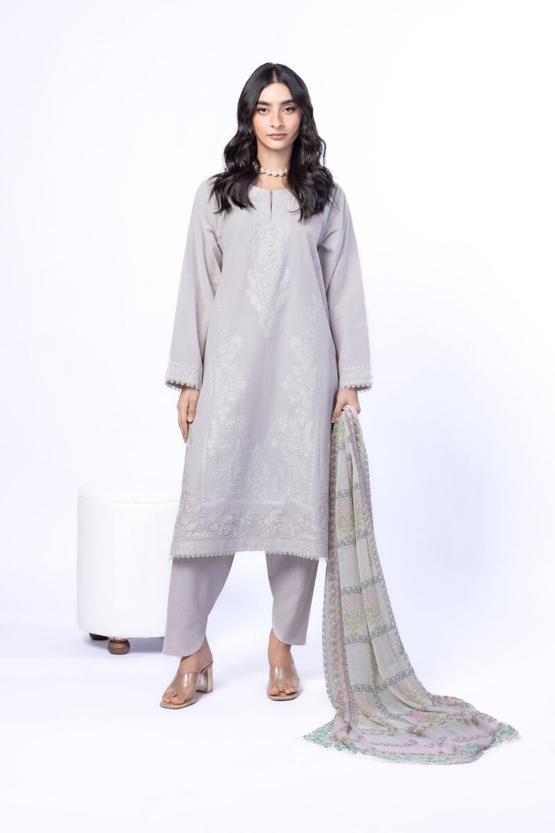 Embroidered | Cotton Dobby | Tailored 3 Piece | USD 75.00