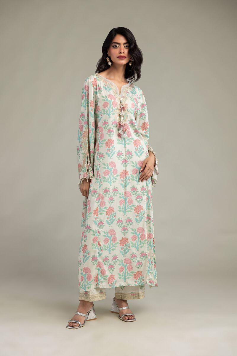 Embroidered | Raw Silk | Kurta | USD 65.00