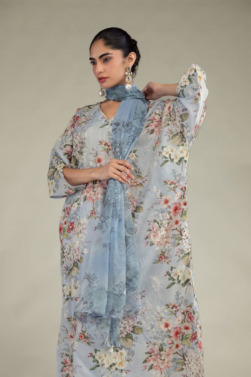 Embroidered | Chiffon | Floral Chiffon Dupatta | USD 30.00