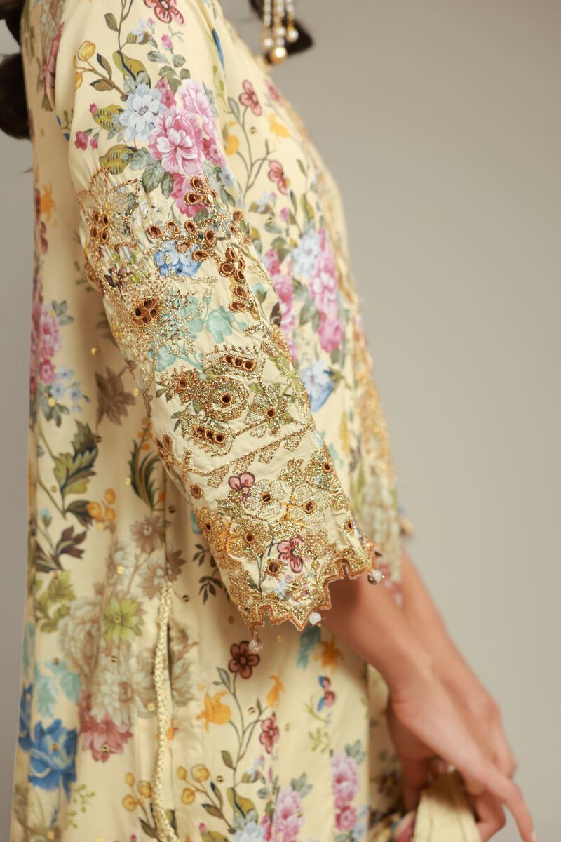 Embroidered | Raw Silk | 3 Piece Co-ord Set | USD 145.00