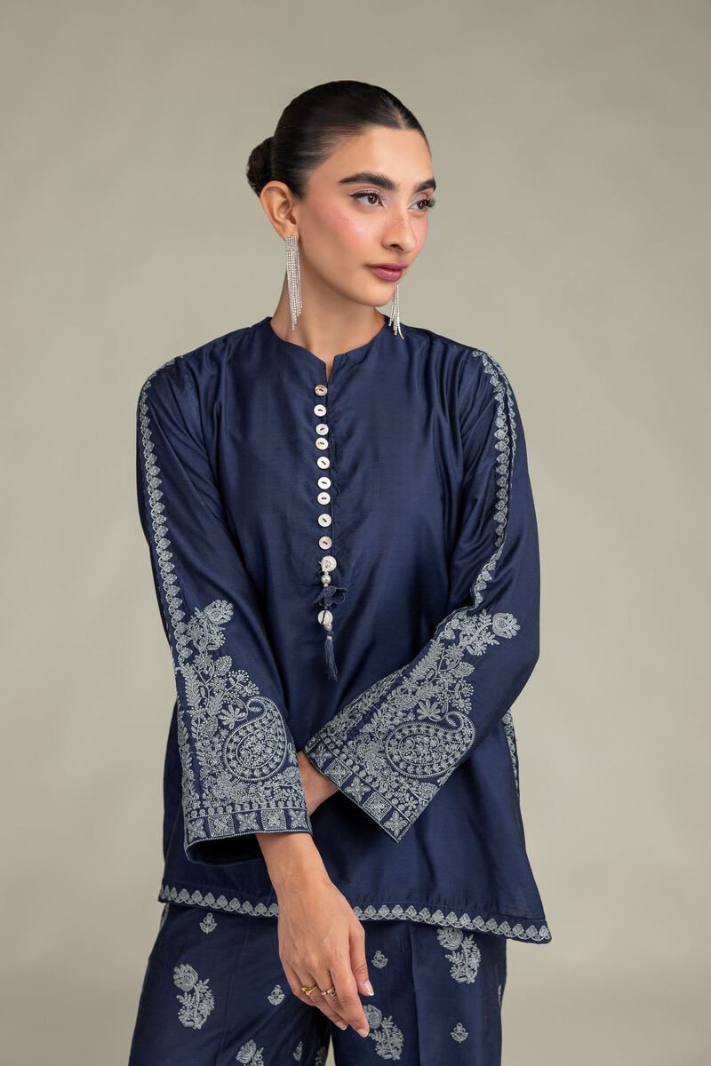 Printed | Raw Silk | Silk Floral Kurta | USD 45.00