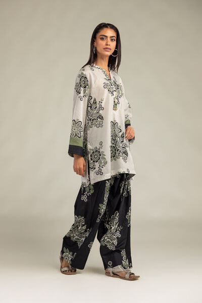 Printed | Cambric | Floral Black Shalwar | USD 30.00