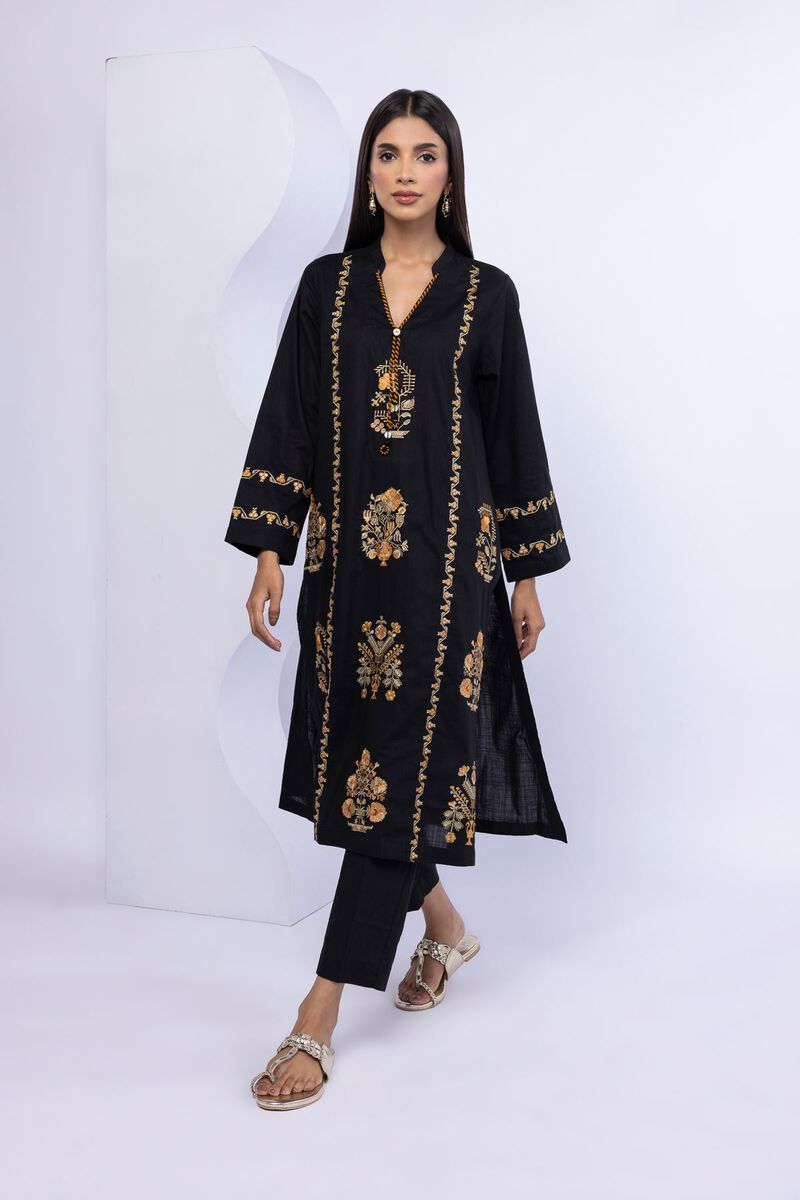 Embroidered | Crosshatch Poplin | Kurta | USD 20.00