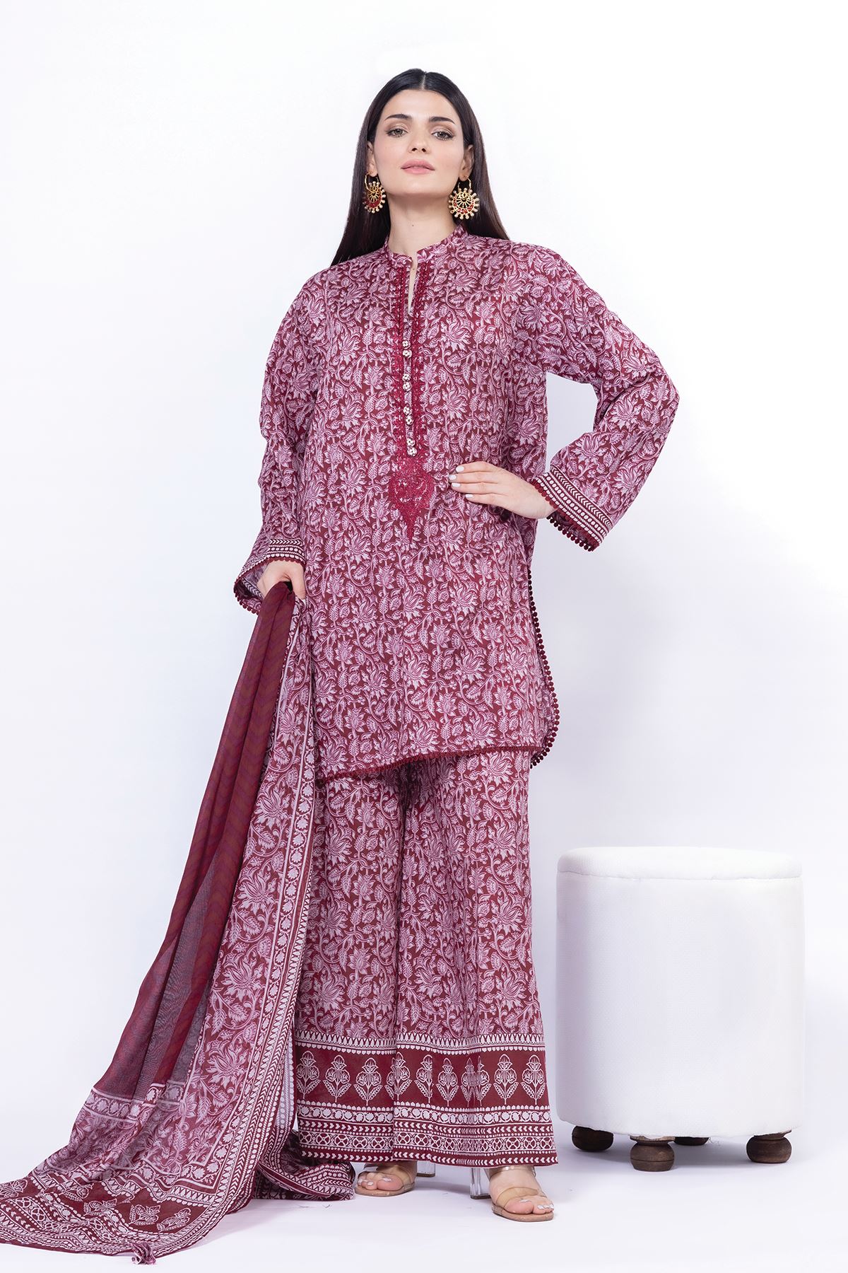 Buy Fabrics 3 Piece | 0.0 N/A | SS269B-VG_MULTI | Khaadi United States