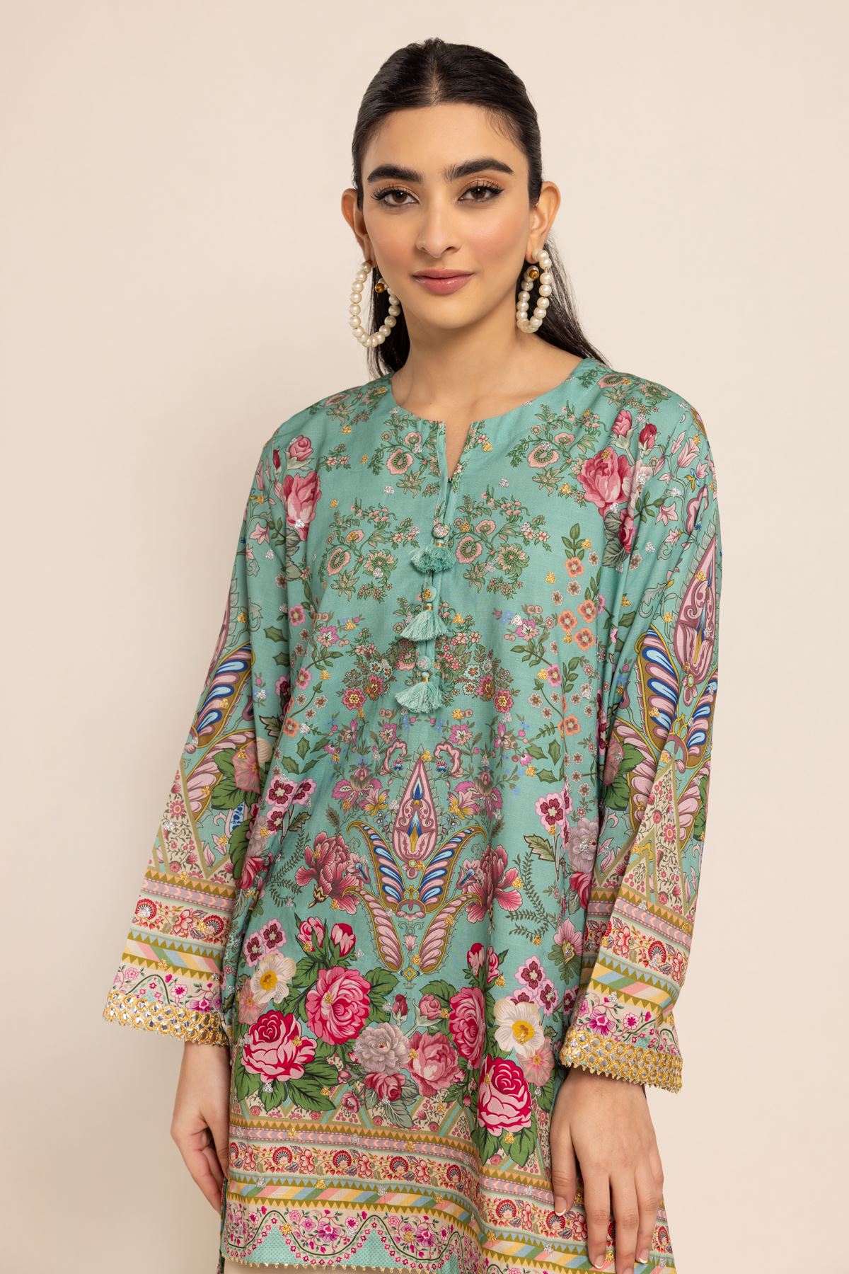 Buy Kurta | Embroidered | 20.00 USD | 1001791439 | Khaadi United States