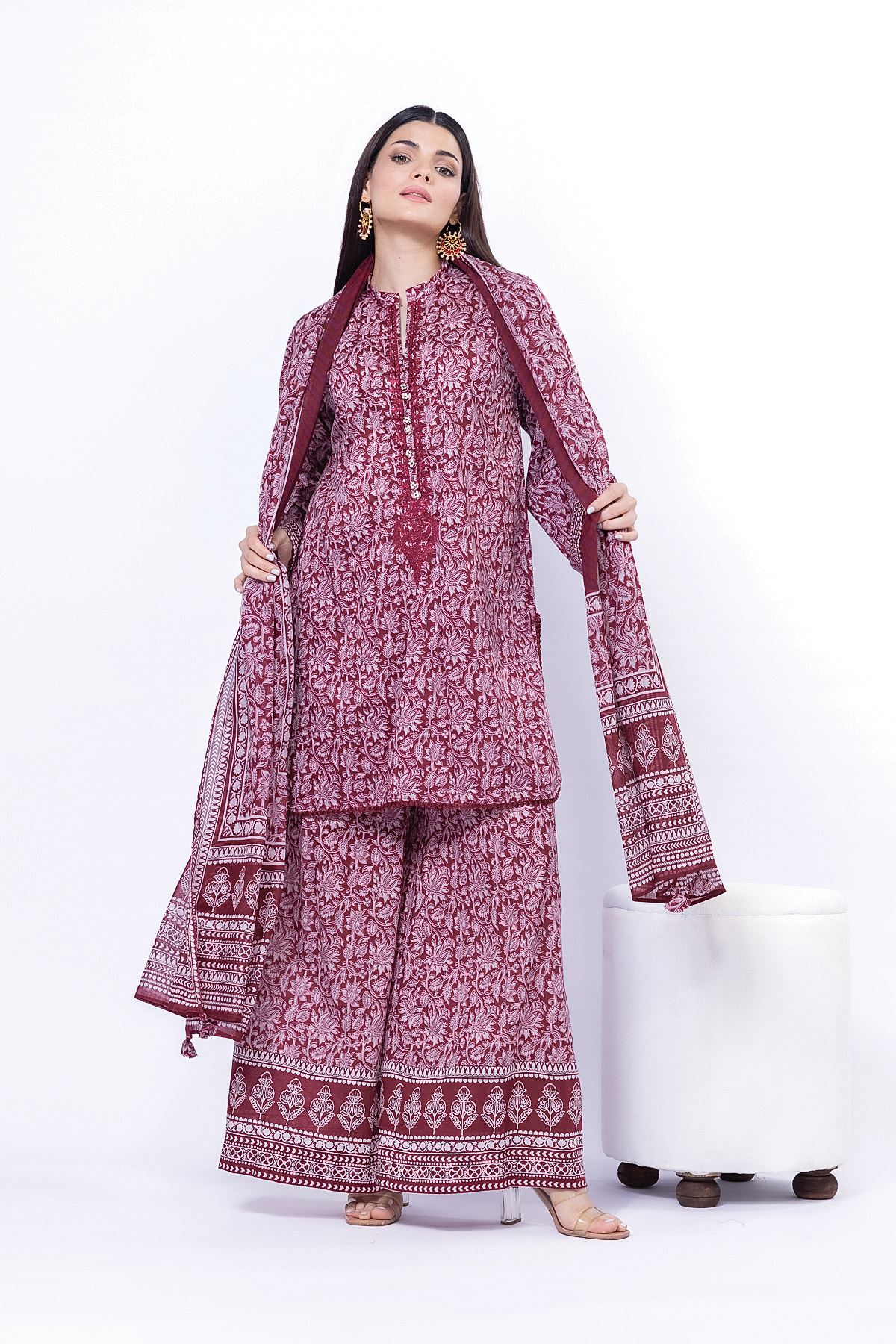 Buy Fabrics 3 Piece | 0.0 N/A | SS269B-VG_MULTI | Khaadi United States