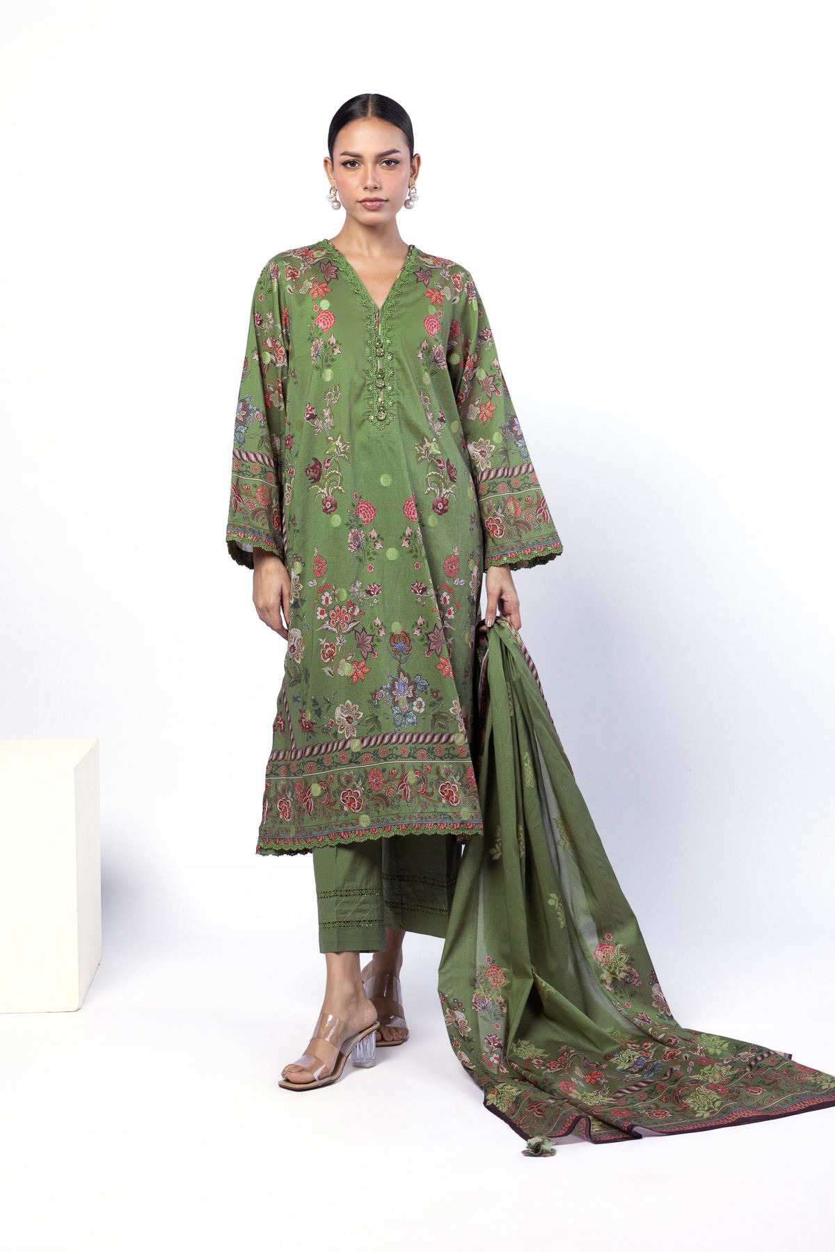 Buy Tailored 3 Piece | 0.0 N/A | T-A33-26-106FH-VG_MULTI | Khaadi