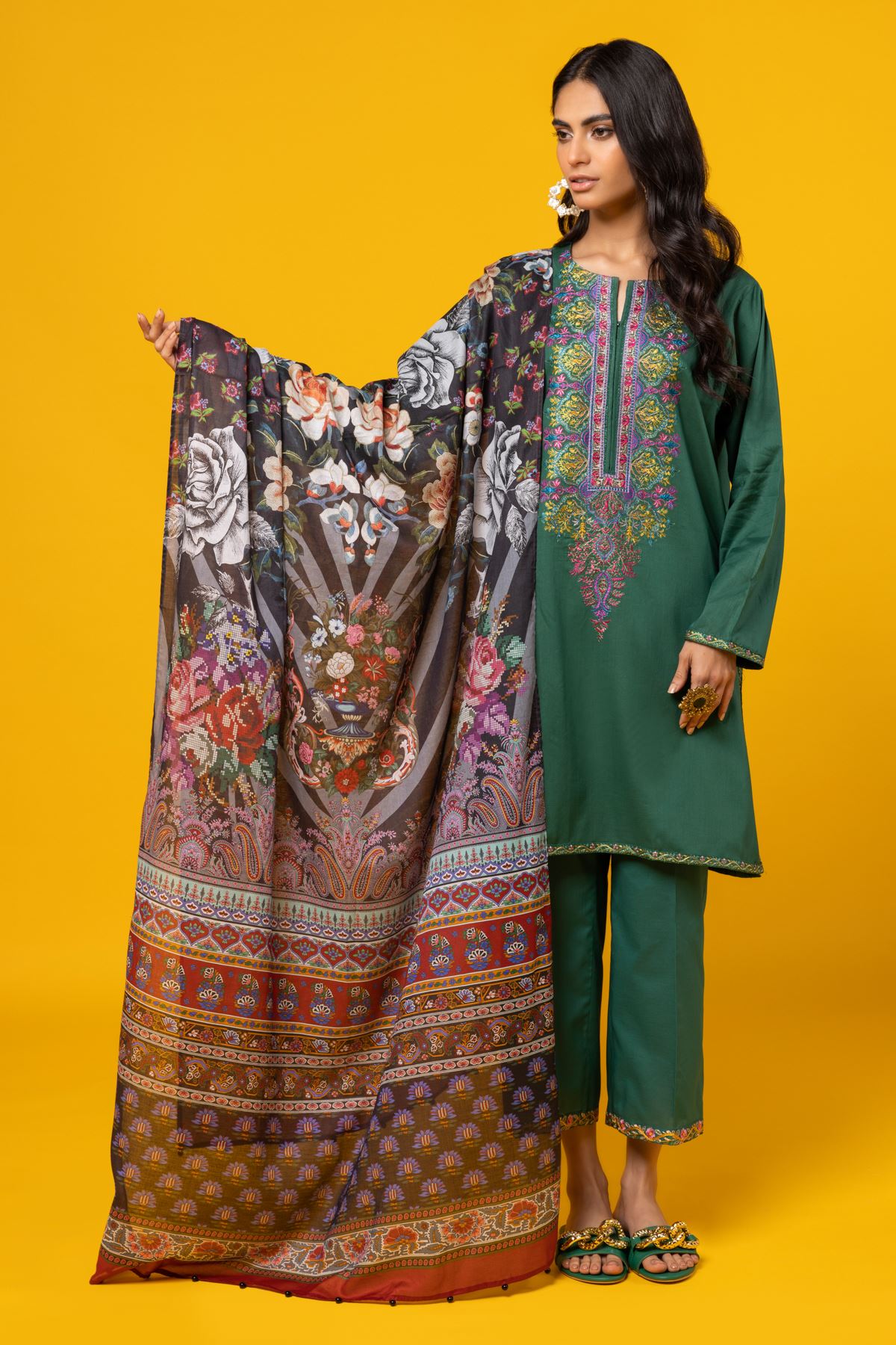 Buy Dupatta 3 00 USD 1001741296 Khaadi United States   Ess22464 Multi 1 