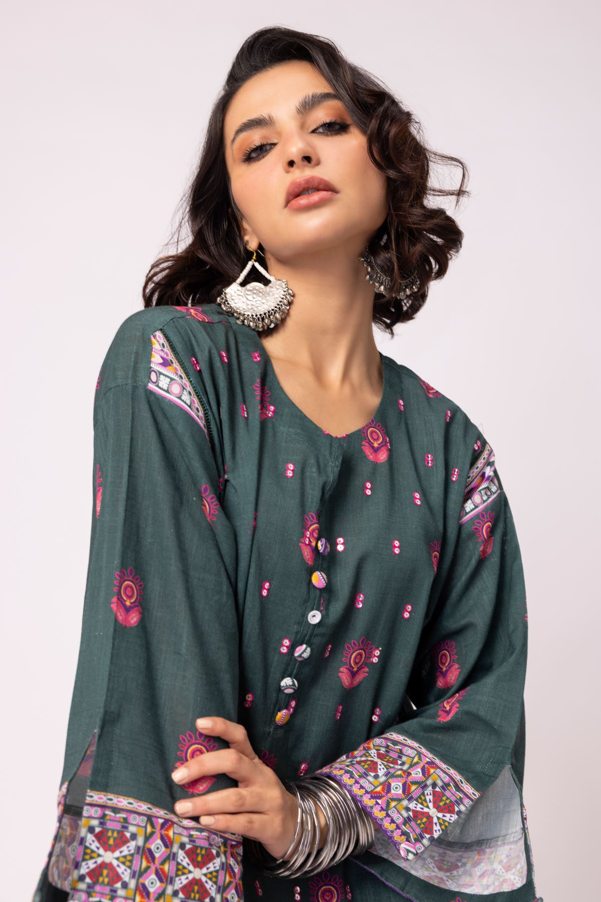 Buy Kurta Embroidered 9.00 USD 1001745682 Khaadi United States