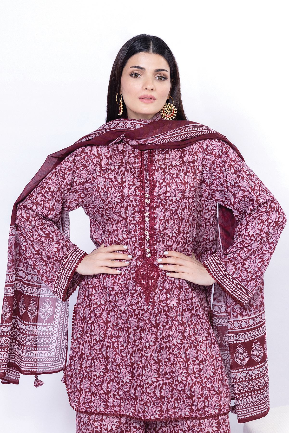 Buy Fabrics 3 Piece | 0.0 N/A | SS269B-VG_MULTI | Khaadi United States