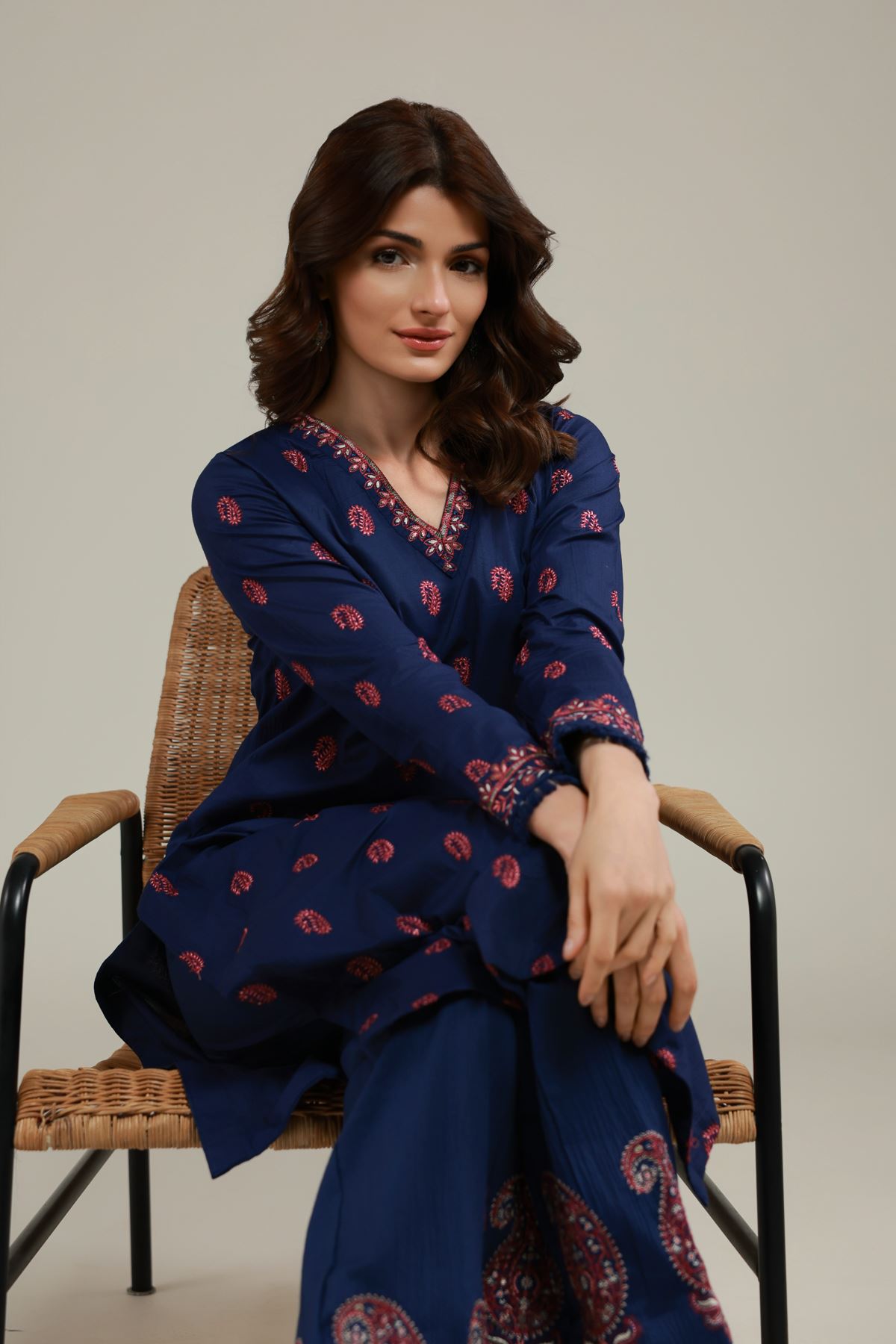 Buy Paisley Longline Kurta | 0.0 N/A | 25-09-10E2-03TA-VG_MULTI