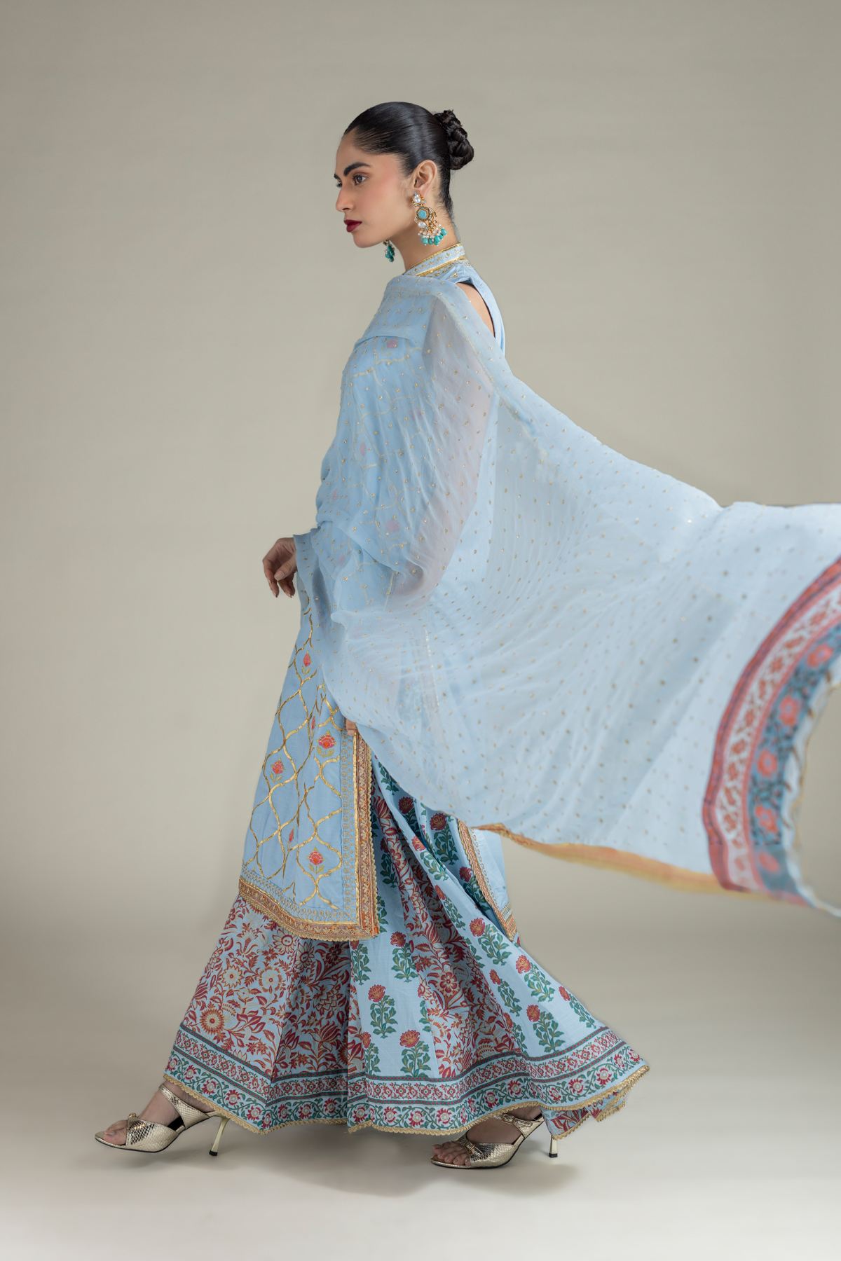 Buy Dupatta | 0.0 N/A | 25-10-10S4-03SA-VG_MULTI | Khaadi United States