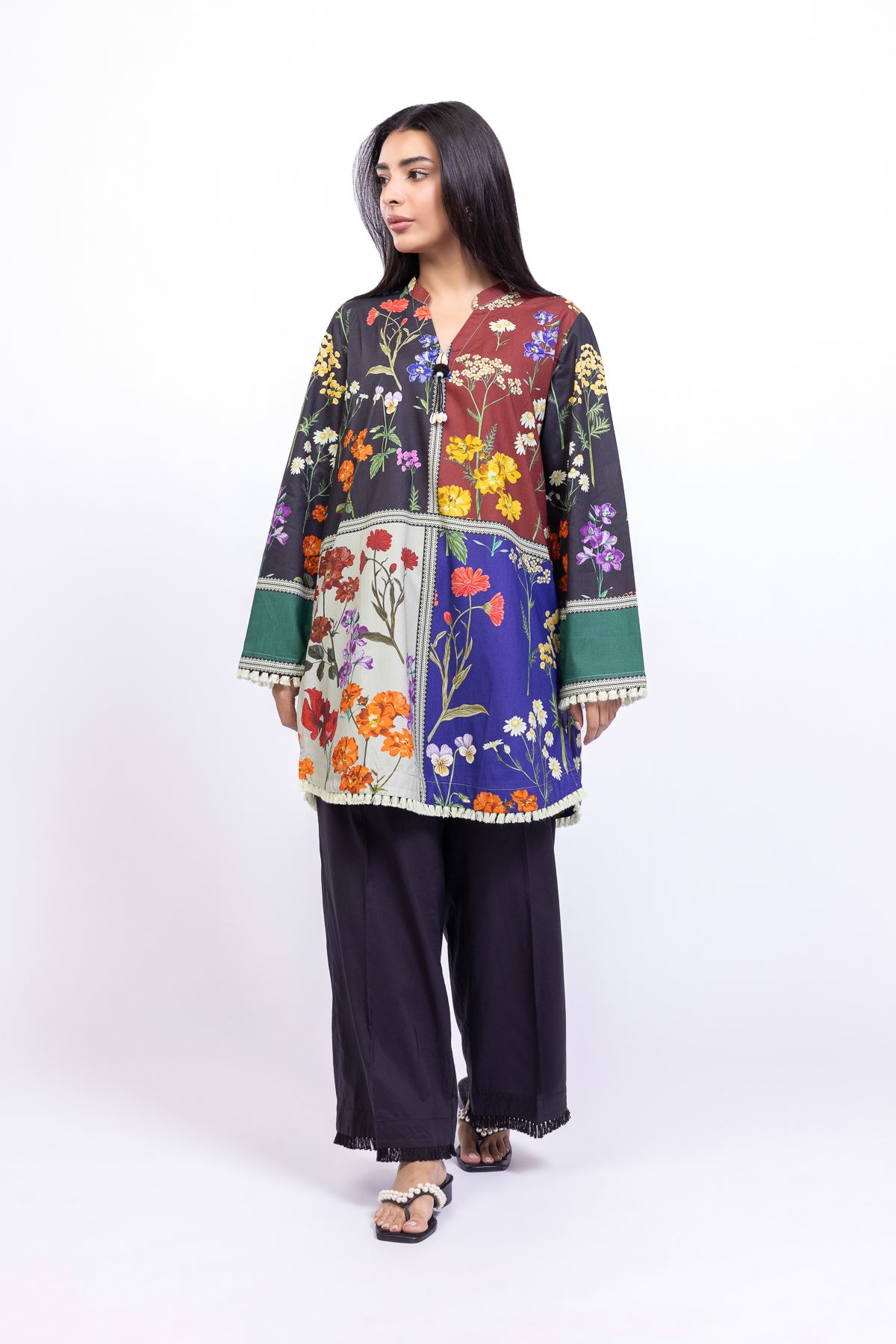 Buy Pants | 0.0 N/A | 25-09-10E3-02BA-VG_MULTI | Khaadi United States