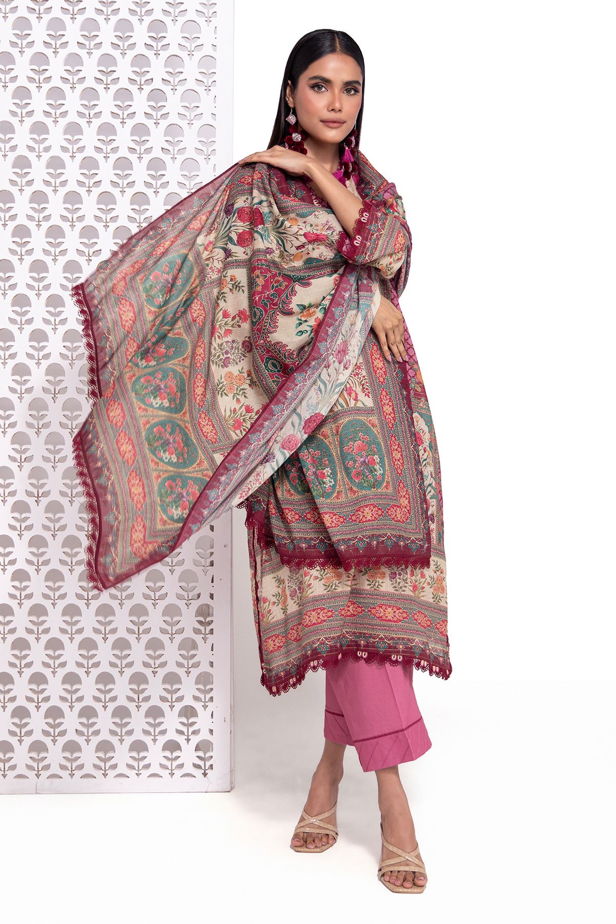 Buy Tailored 3 Piece | 0.0 N/A | ME240807ST-VG_PINK | Khaadi