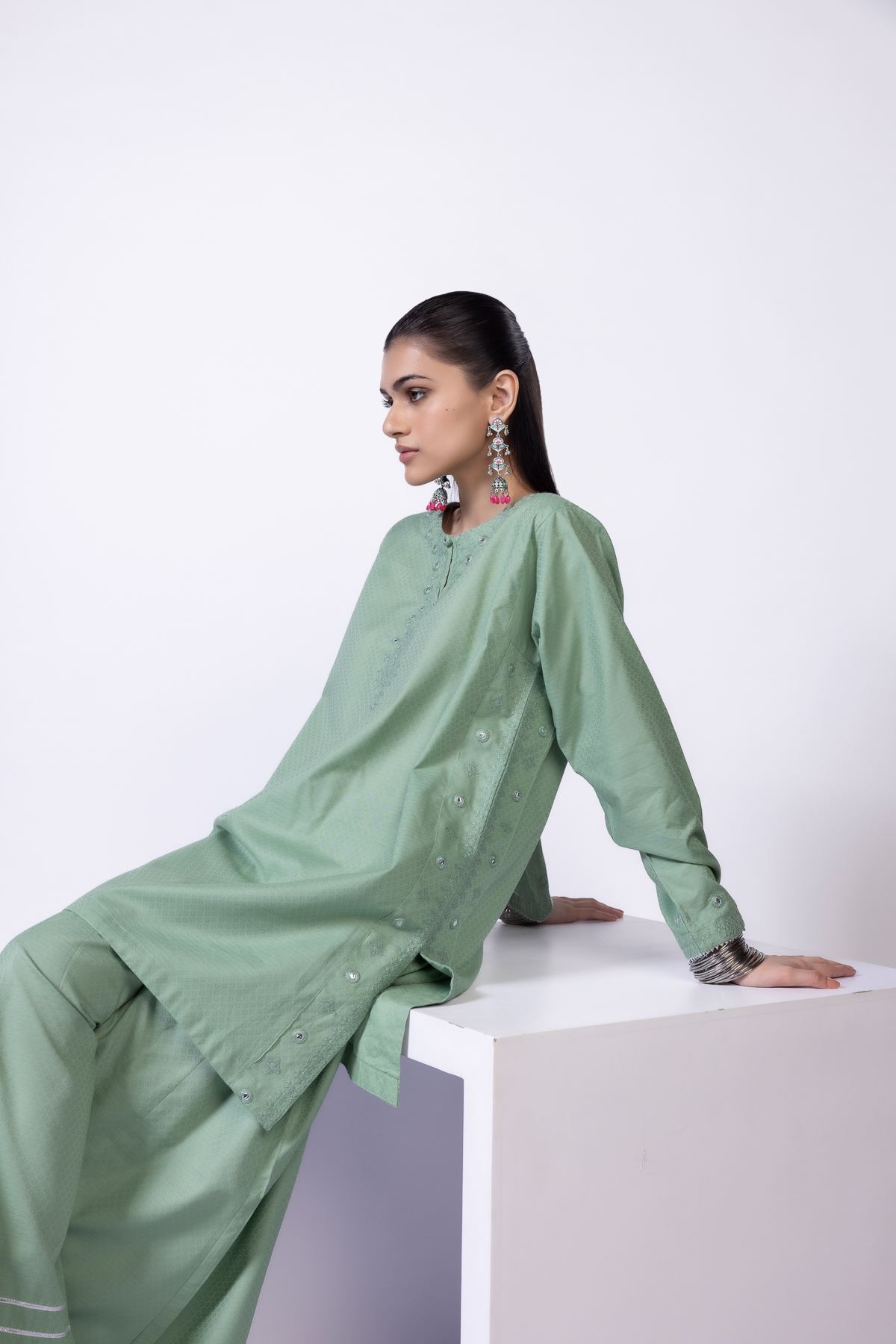 Buy Kurta | 0.0 N/A | 25-02E22-03TB-VG_MULTI | Khaadi United States